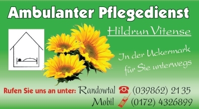 Ambulanter Pflegedienst Hildrun Vitense in Schmölln / Randowtal