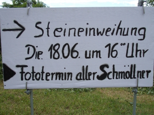 Steinweihe in Schmölln